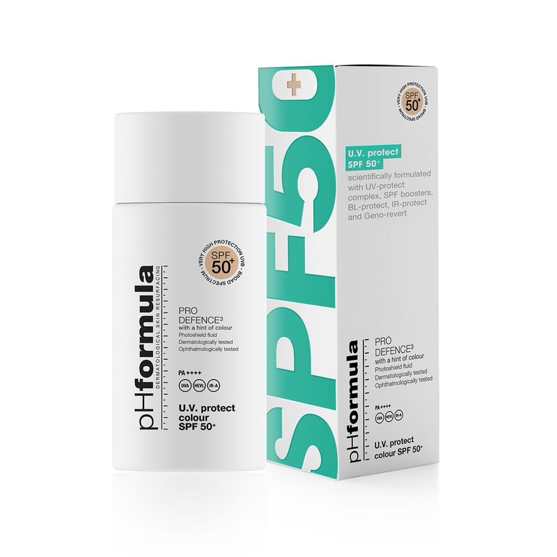 pHformula U.V. PRO-DEFENCE3 SPF50+ kremas su spalva 50 ml